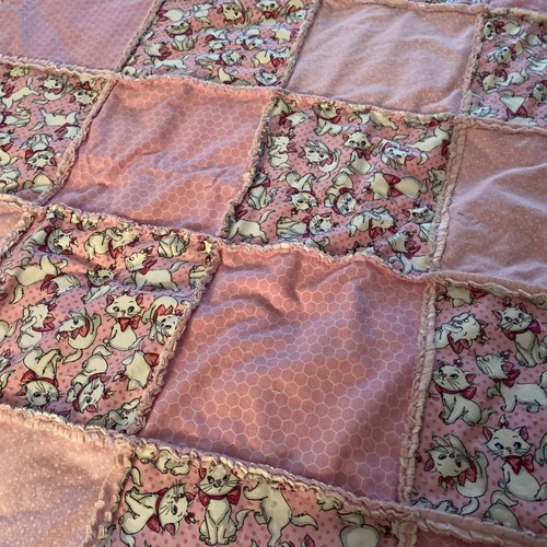 Rag lap quilts - in, play